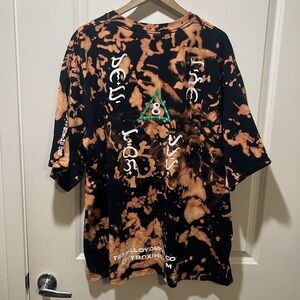 MMA /boxing bleach tie-dyed T-shirt